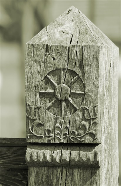 Detail brány